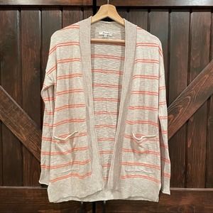 Madewell Bradley Cardigan Sweater in Textured Stripe XXS 9378